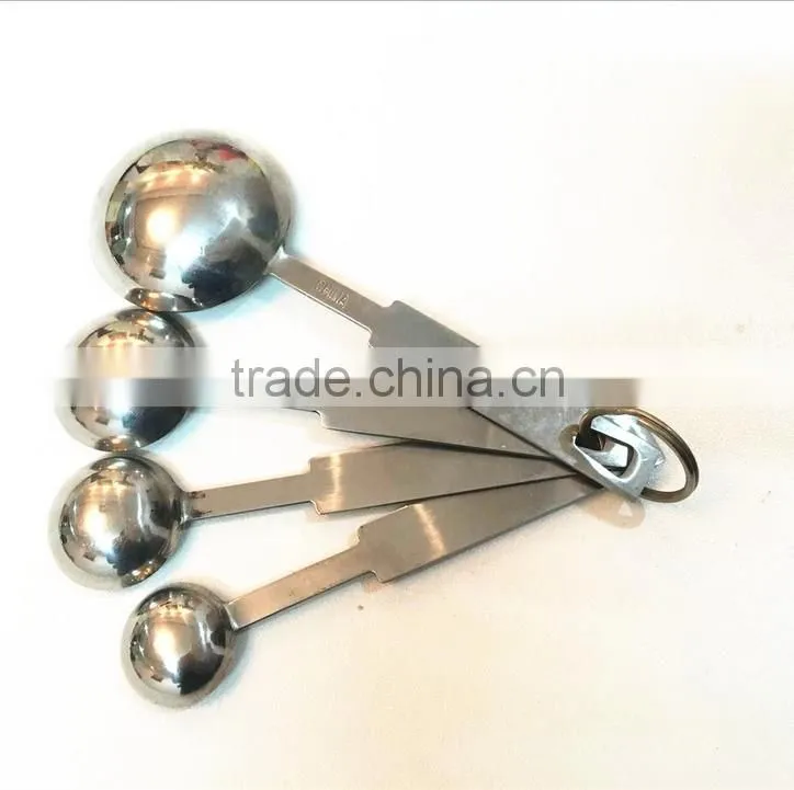 42142 4pcs Stainless Steel Nesting Measuring Cups and Spoons Set