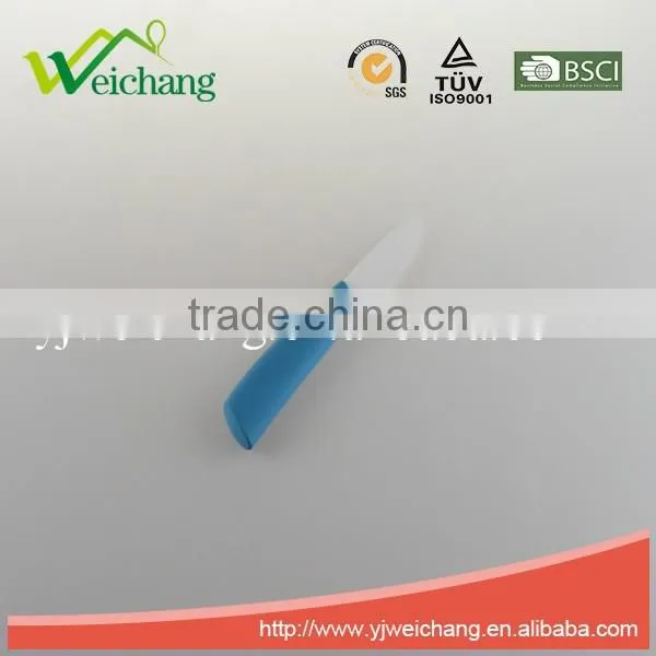 WCE7096 3pcs knife and 1pcs peeler set ,ceramic blade with TPR handle , hot sale high quality