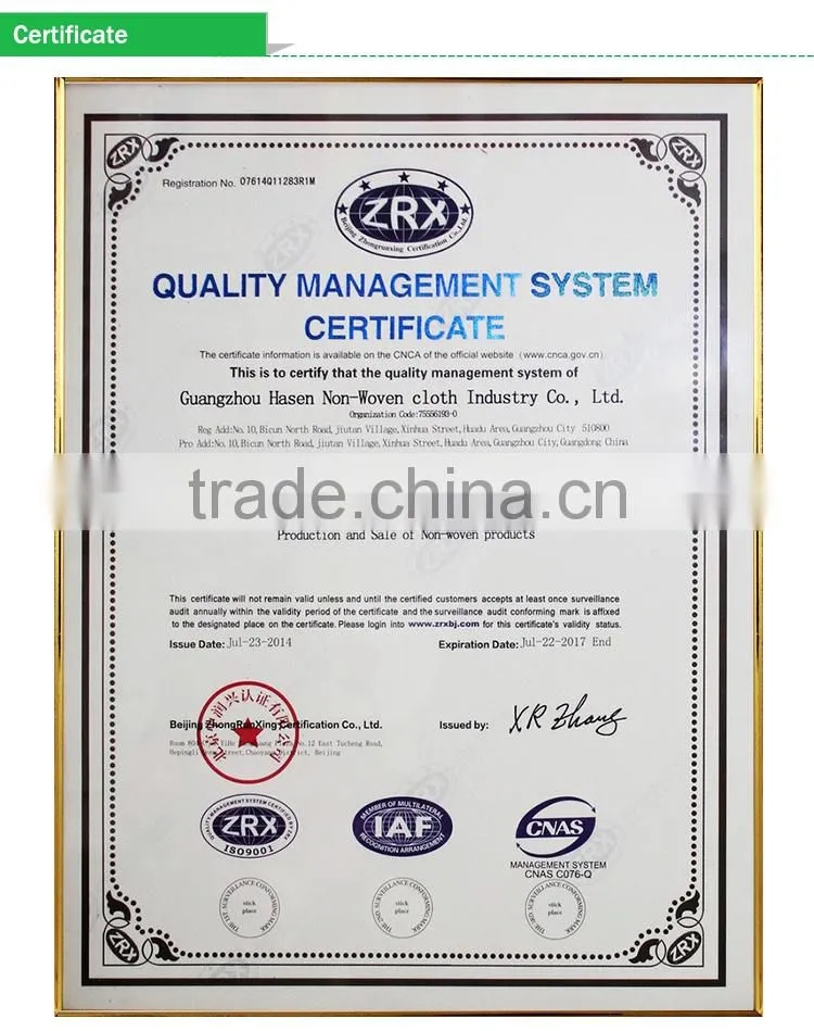 Agriculate pp cover polyproplene nonwoven fabric for agriculate weed control bag