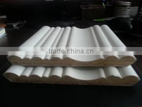 HDF&MDF Material wood grain MDF primed moulding for project