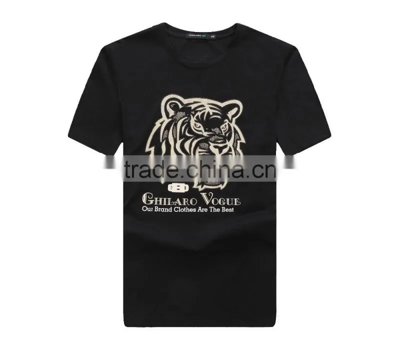 wholesale 95cotton 5spandex brand fashion slim t shirt