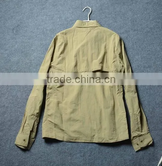 Women Long Sleeve Quick-dry Outdoor Sportswear Shirts khaki shirt