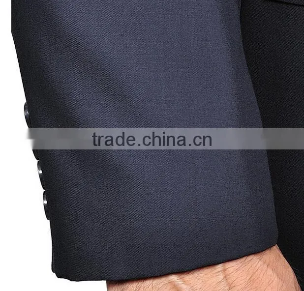 Men's Navy Blue Two-button Suit