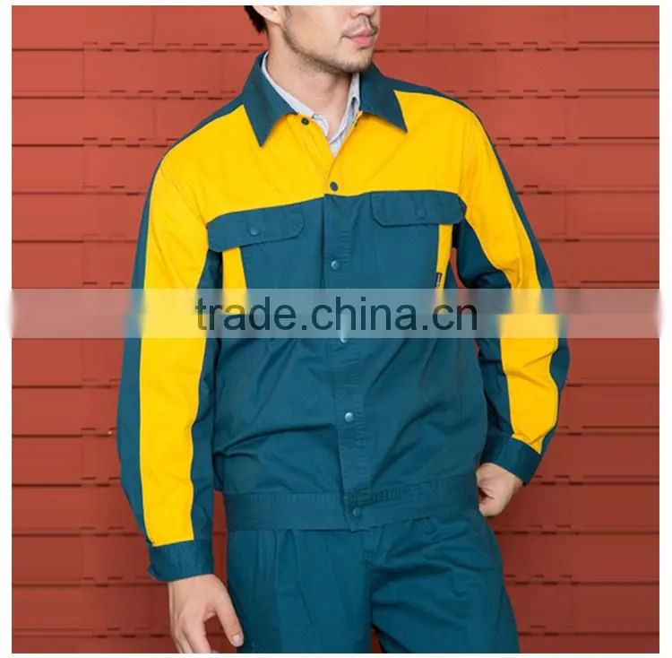 OEM Mechanical Workshop Summer Long Sleeve Cotton Men Work Uniform Shirt