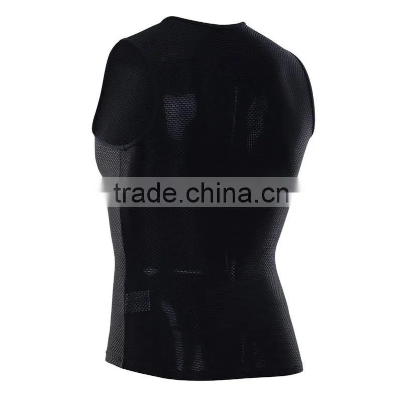 Sublimation print mesh cycling jersey top wholesale base layer