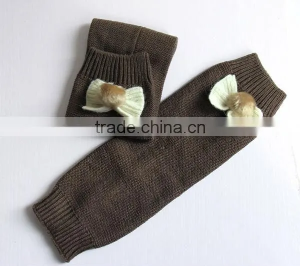 Hot selling knitted baby leg warmers