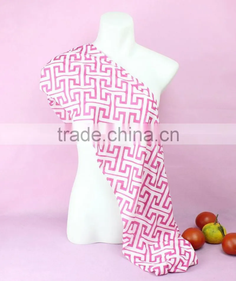 Monogram Jersey Winter Soft Fashionable Greek Key Scarf With Many Colors
