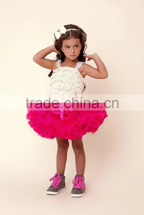 Hot Sale Baby Boutique Dresses TuTu Pettskirts Ruffle Fluffy TuTu Dress