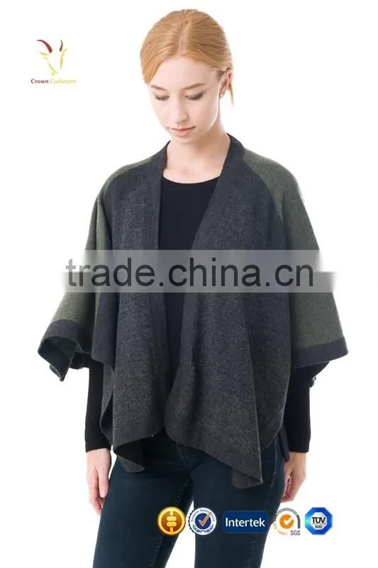 Chunky Great Cotton Wool Poncho Shawl for Sale