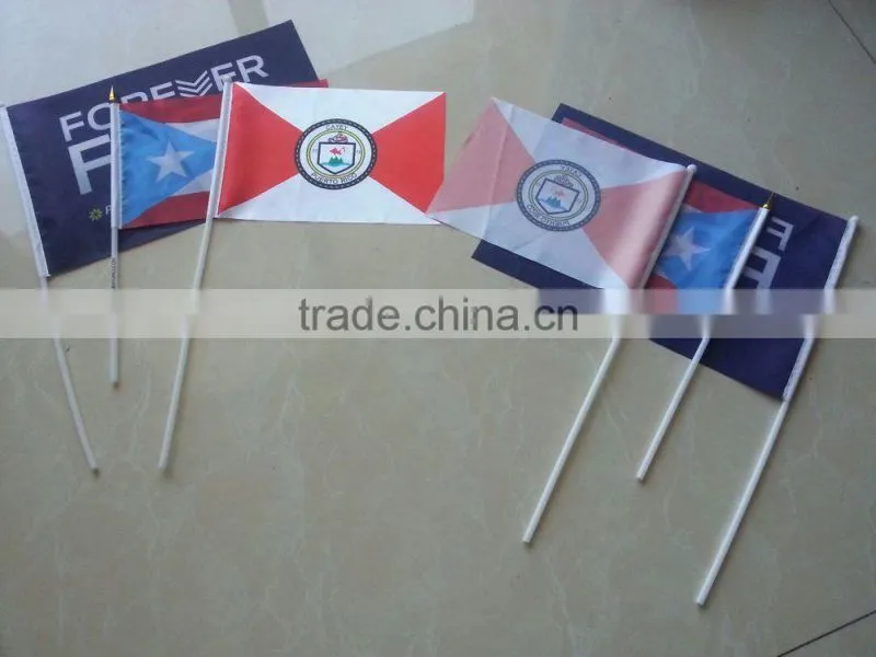 polyester pole hand flag