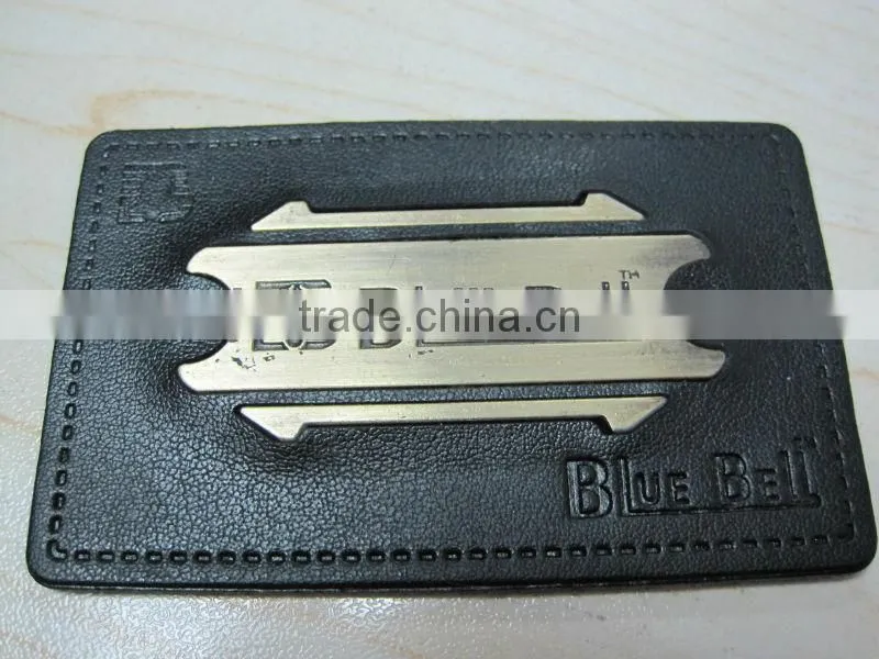 fashion bag accessories pressed metal labels