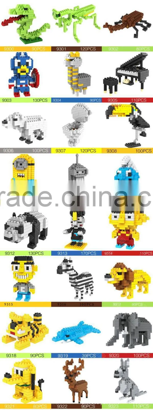 The Best Gift for Childrens Plastic Bricks Building Block Toys