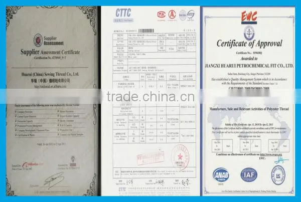 100 pct spun polyester sewing thread 50/2