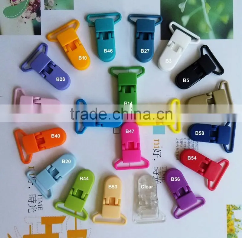20/25mm Plastic Dummy Pacifier Clip Plastic Pacifier/Soother/Binky/Paci/Bib/Suspender/Toy Holder Clip