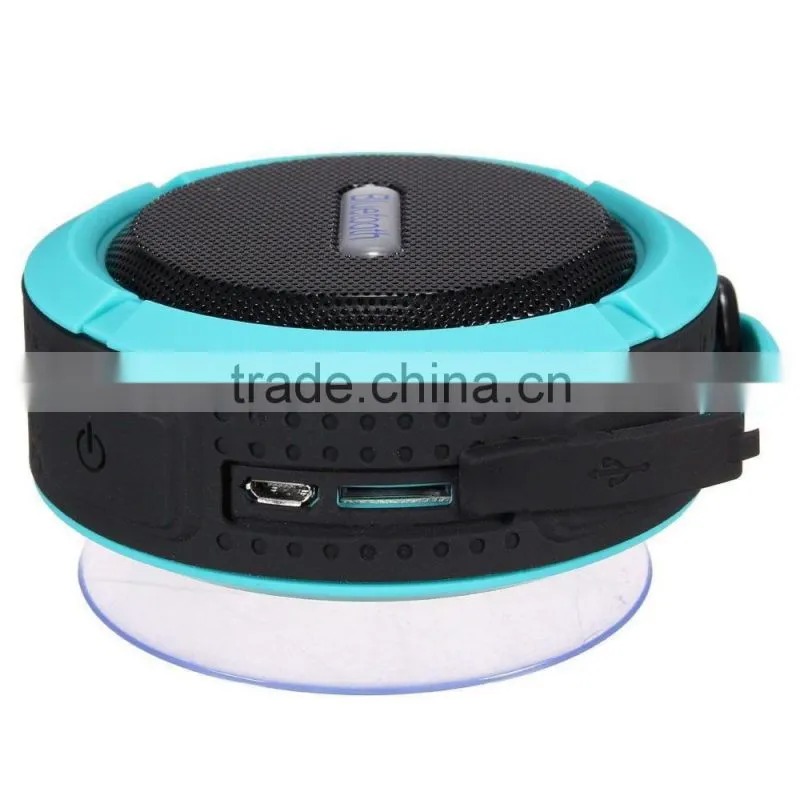 Waterproof and Shockproof Bluetooth Wireless FM Stereo Speaker For iPhone SmartPhone Tablet PC