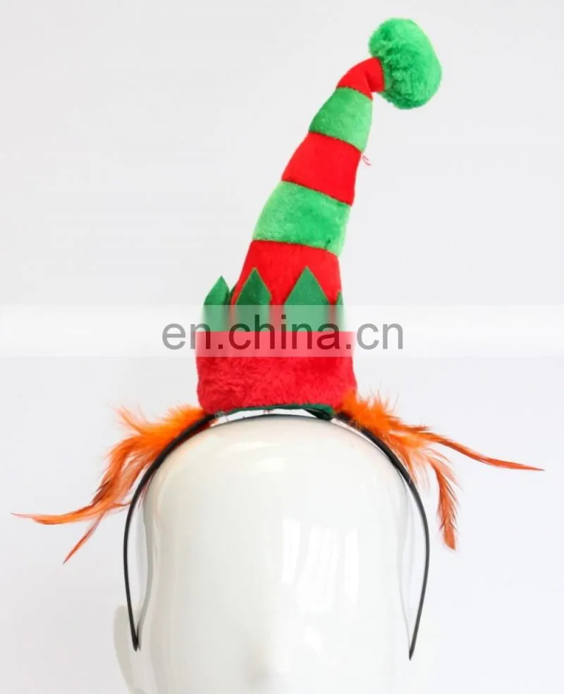 wholesale cheap cute christmas headband with Elf hat