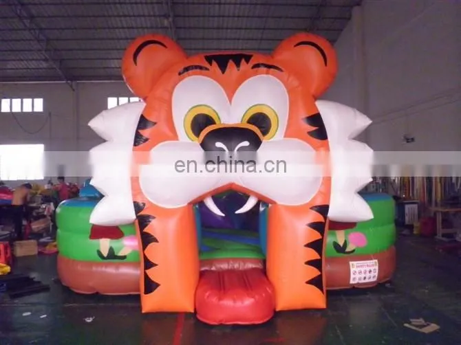 rent inflatable games/ inflatable tiger bouncer /tiger inflatable amusement park