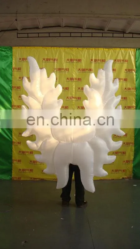 new style customized multicolor inflatable angel wings costume