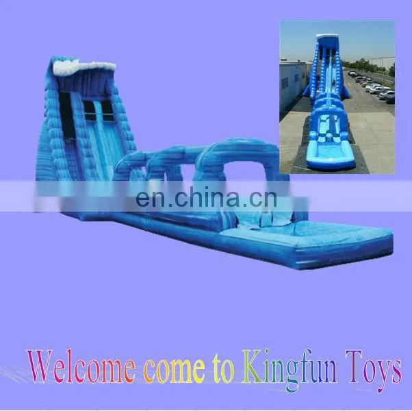 HOT Inflatable wet slide,double water slideway inflatable toys