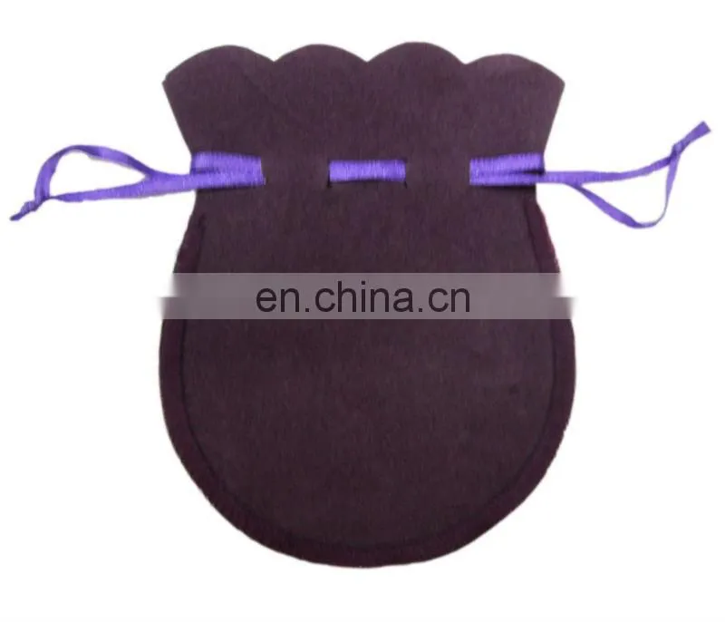 velvet pouch wholesale printed logo on the pouch