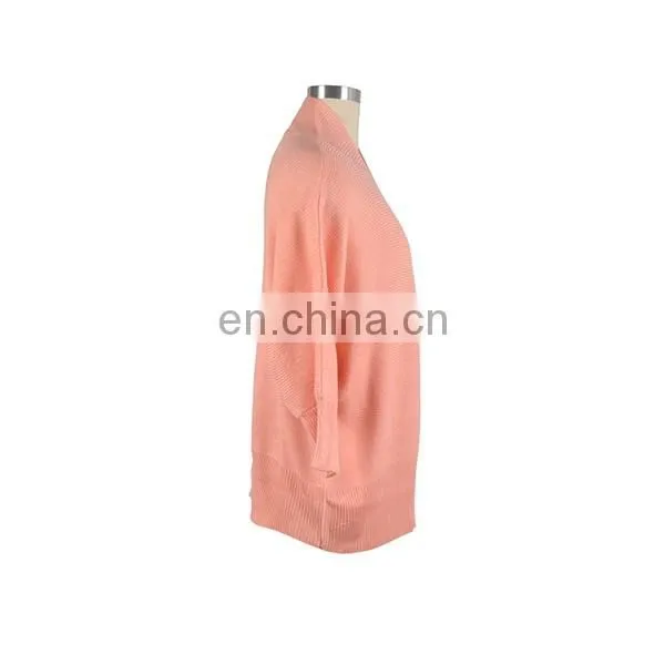 Spring Women Dolman Sleeve Long Cardigan Sweater Coat Without Buttons