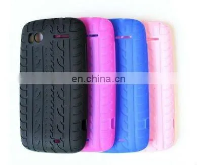 Blue Transparent Mobile Skin Case