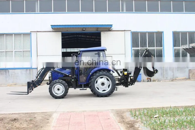 China best offer 4x4 farm tractor 504 with front loader