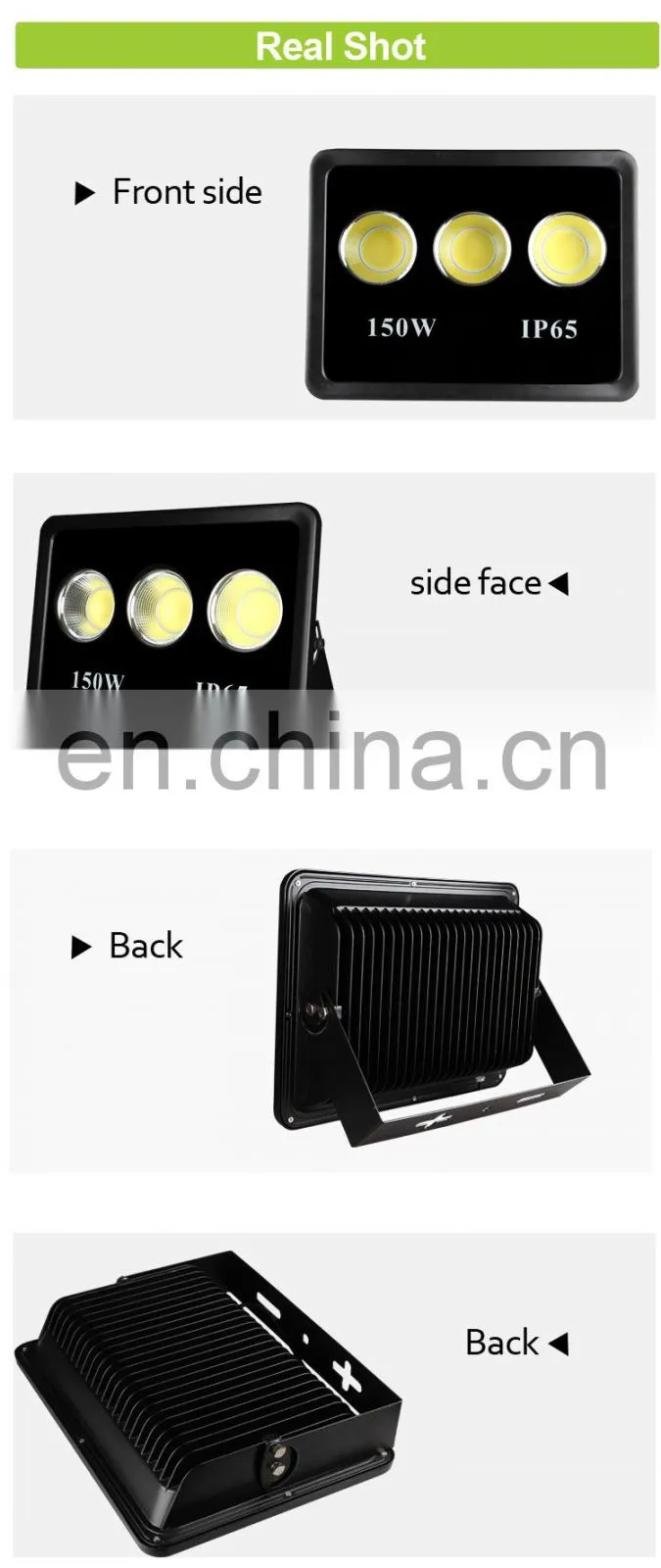 Aluminum housing IP65 IP66 waterproof mini high lumen 600w 500w 400w 300w 200w 100w 50w COB flood light