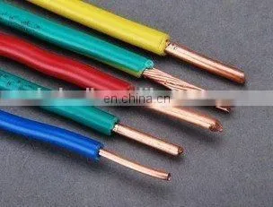 1.5mm 2.5mm 4mm 6mm Electric Copper Conductor PVC Coated Wire for House Wiring Cable