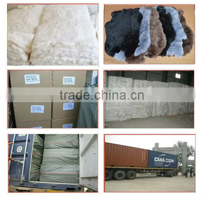 Rabbit fur plate rabbit fur skins
