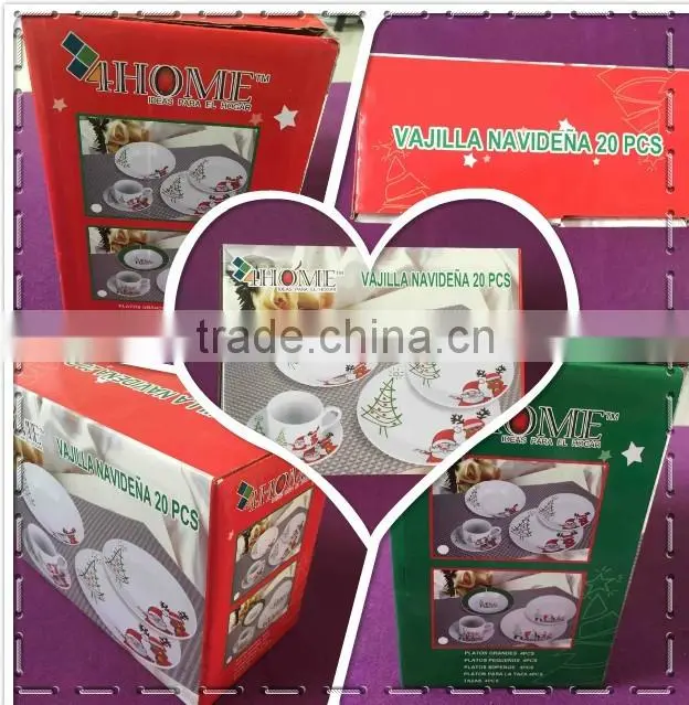 High quality Decal Glass Plate for Christmas