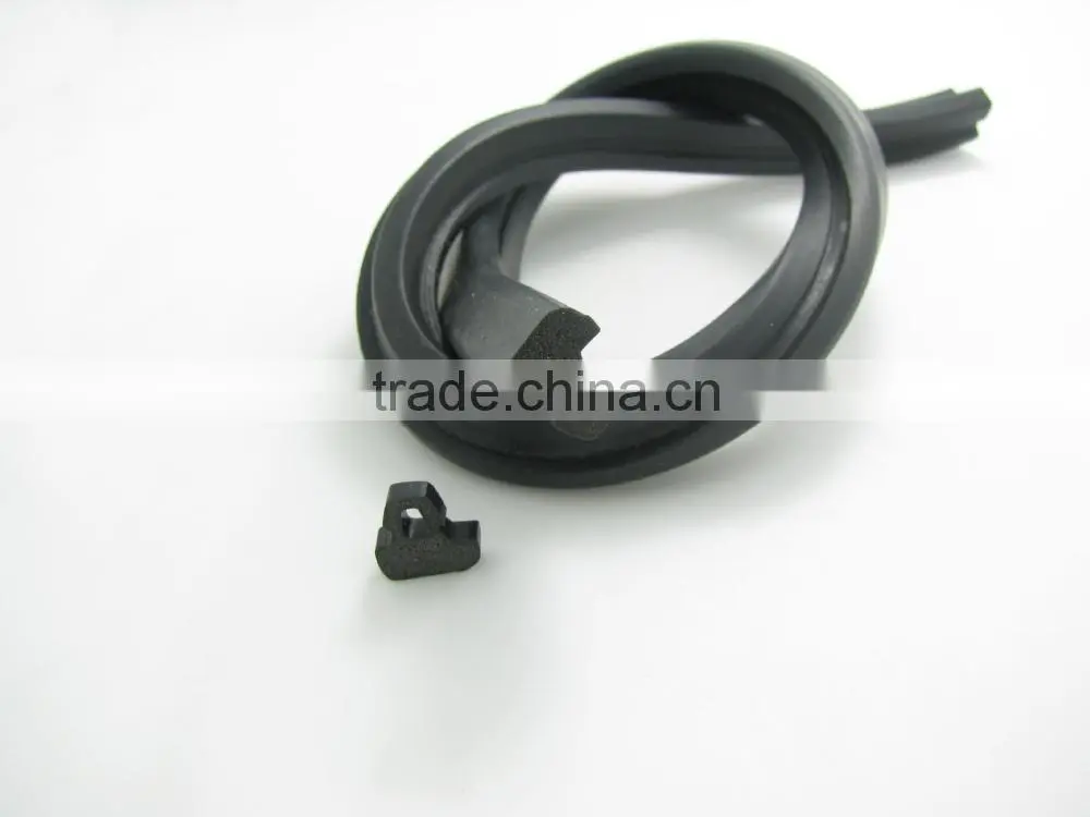 black rectangle epdm shower door rubber seal