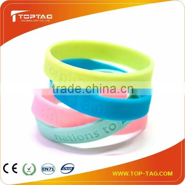 popular Silicone Rfid Wristband with smart chip inside