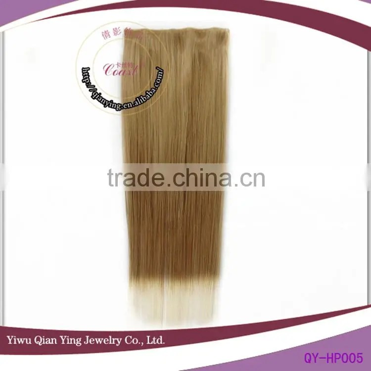 fashion cheap easy clip brown straight hair extensions