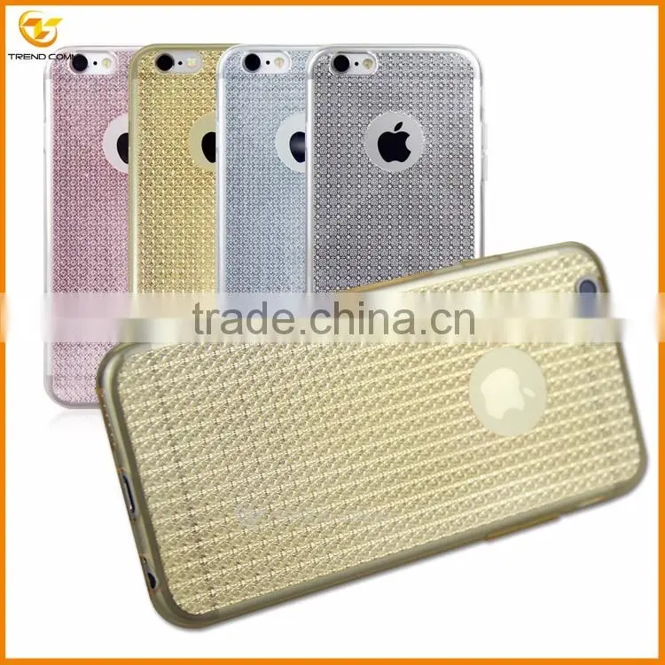 new products 2016 electroplating plating slim tpu case for iphone 6