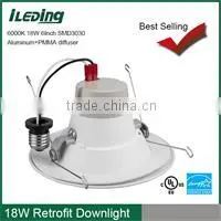 Hot sale in Euro market CE RoHs listed 4 inch e27 AC100-240V led 15w down lights