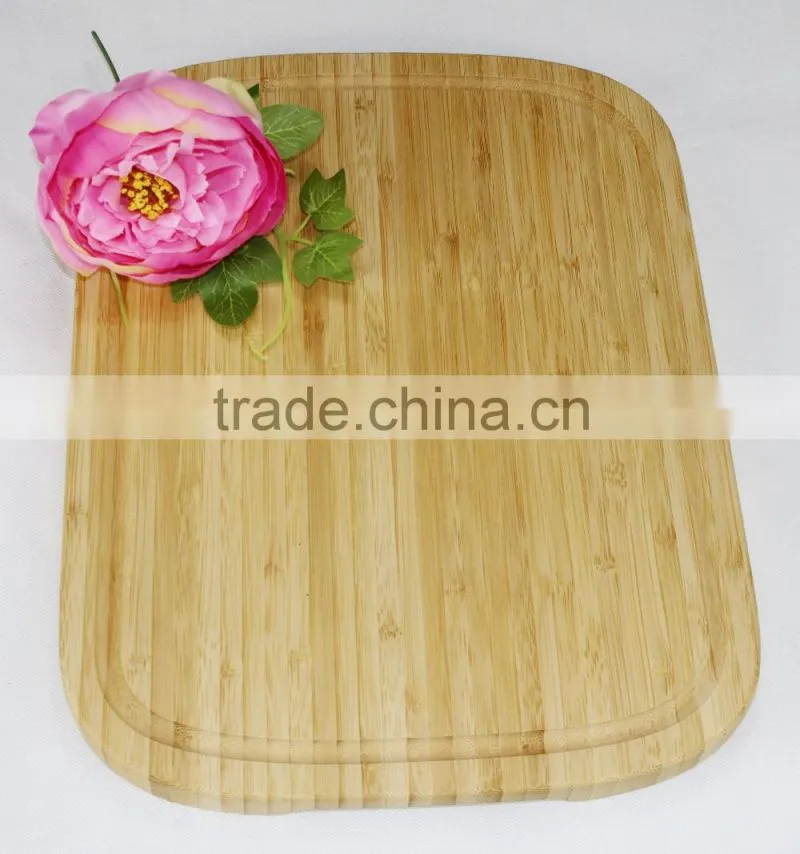bamboo chopping board with groove