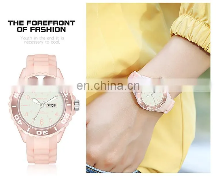 Sanda 1053 Designer Women Quartz Wrist Watch Resin Strap Luminous Waterproof Fashion Analog Watches Ladies