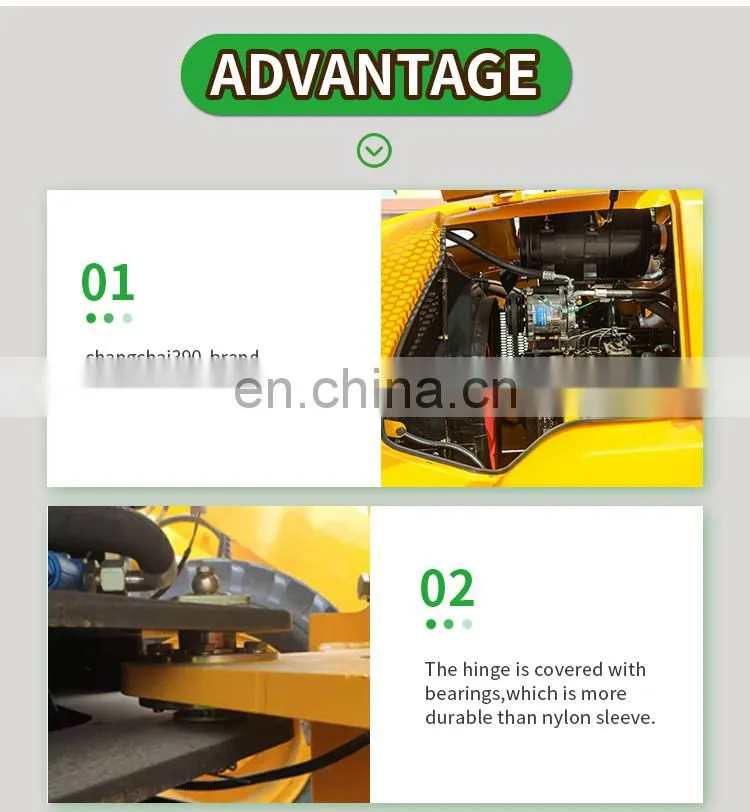 Wheel loader ZL08F, hydraulic power steering mini wheel loader