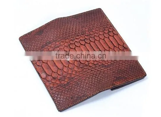 Custom Men Luxury Genuine Python Snake Skin Leather Clutch Bag Wallet
