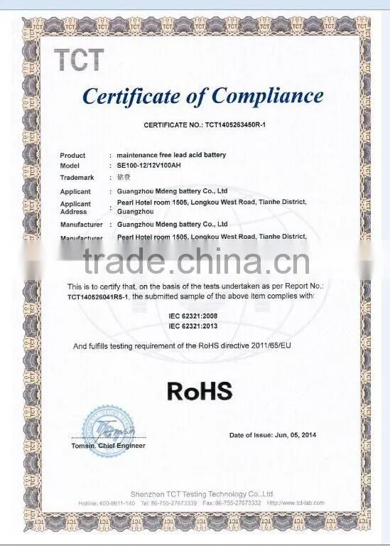 Hot selling ups 12v150ah sealed lead acid battery with great price