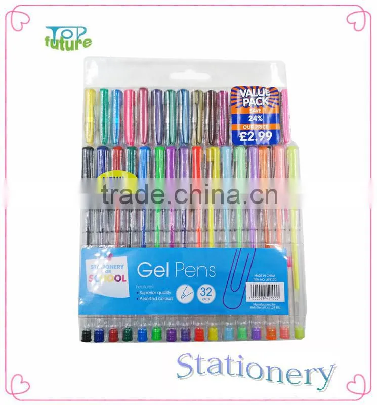 32 colours ink gel pen rainbow gel pen set color ink gel pen