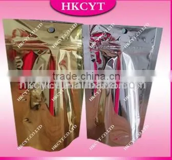 Stand up printed foil bags large/Aluminum foil packaging bag with custom design