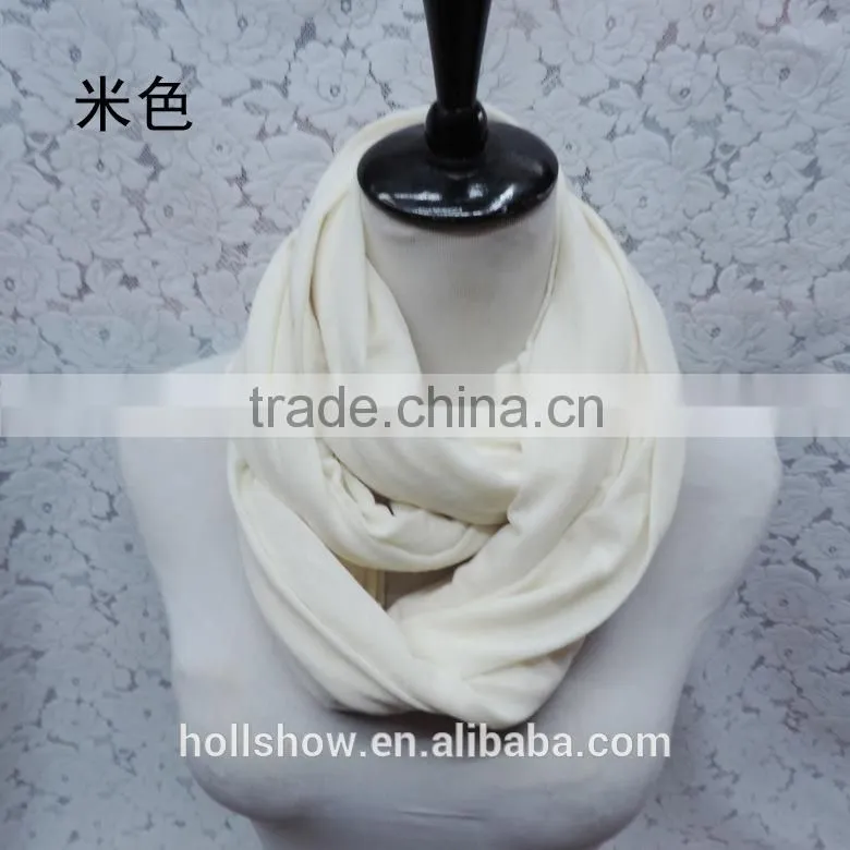 Wholesale Solid Color Lady Fashion Infinity Scarf
