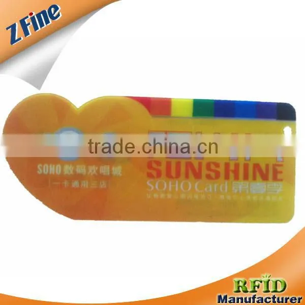 Barcode,Signature panel non-standard pvc card