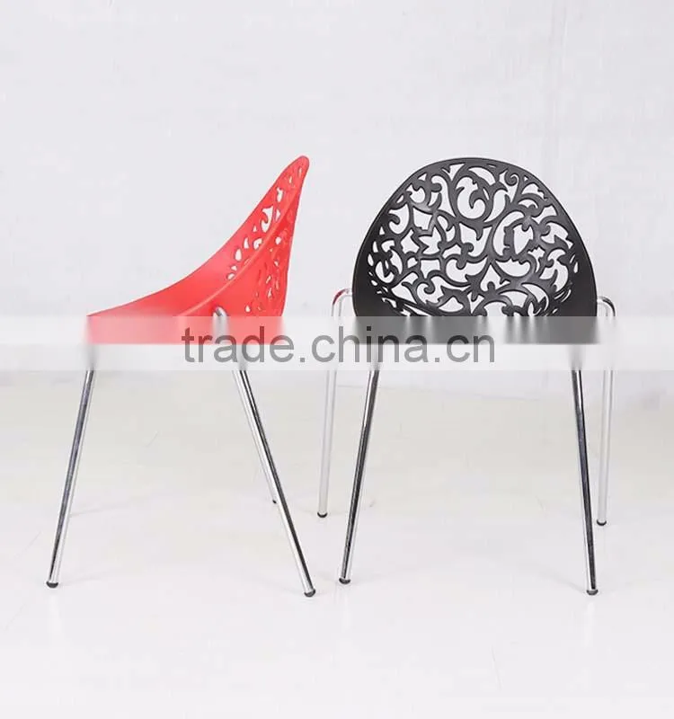 New Product Cheap Hotel Dinning Wedding PP Plastic Hollow Metal Price Steel Banquet Chair