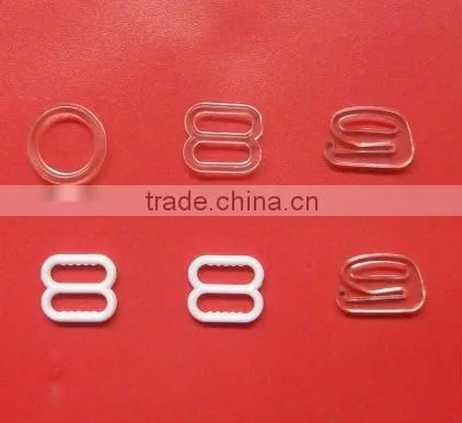 Bra plastic ring and adjuster