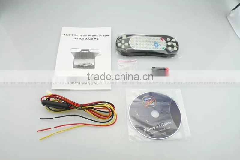 High Resolution 14.1 inch hdmi monitor with remote control wireless game, USD,SD card and HDMI