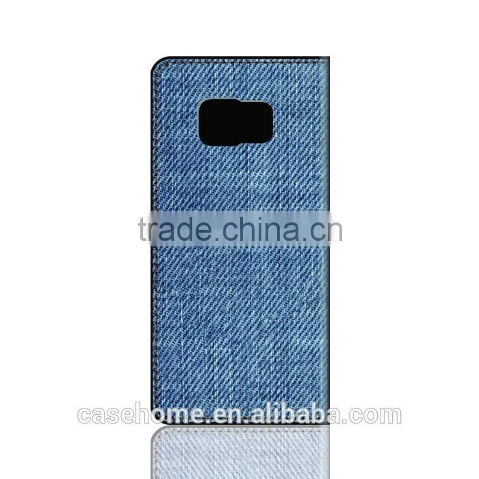Jean Material Phone Cover Flip Case for Samsung Galaxy J2