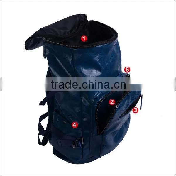 2014 New style leather college bags for men fashion stylish college bag